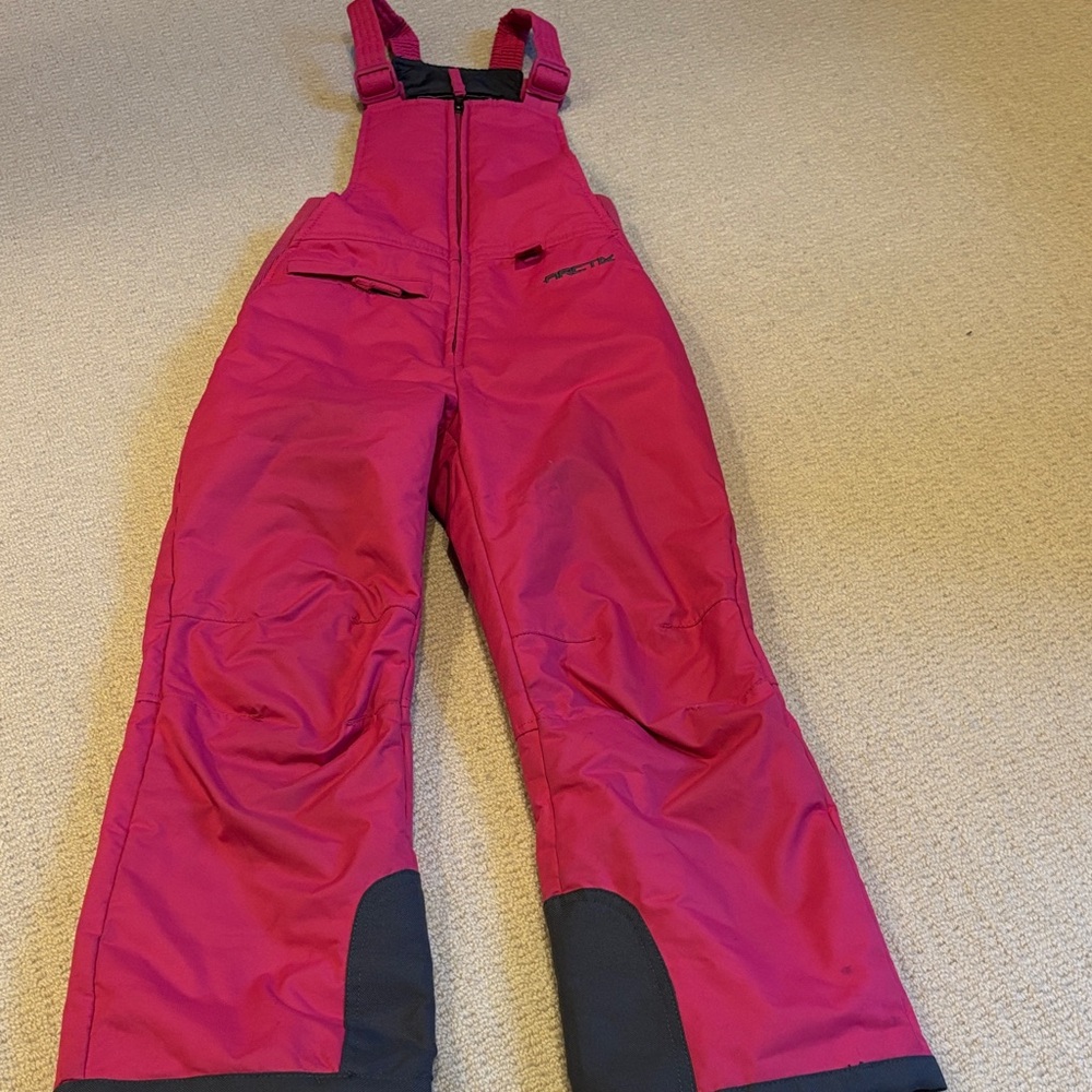 Arctix Kids Magenta Overall snow pants